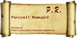 Perczell Romuald névjegykártya